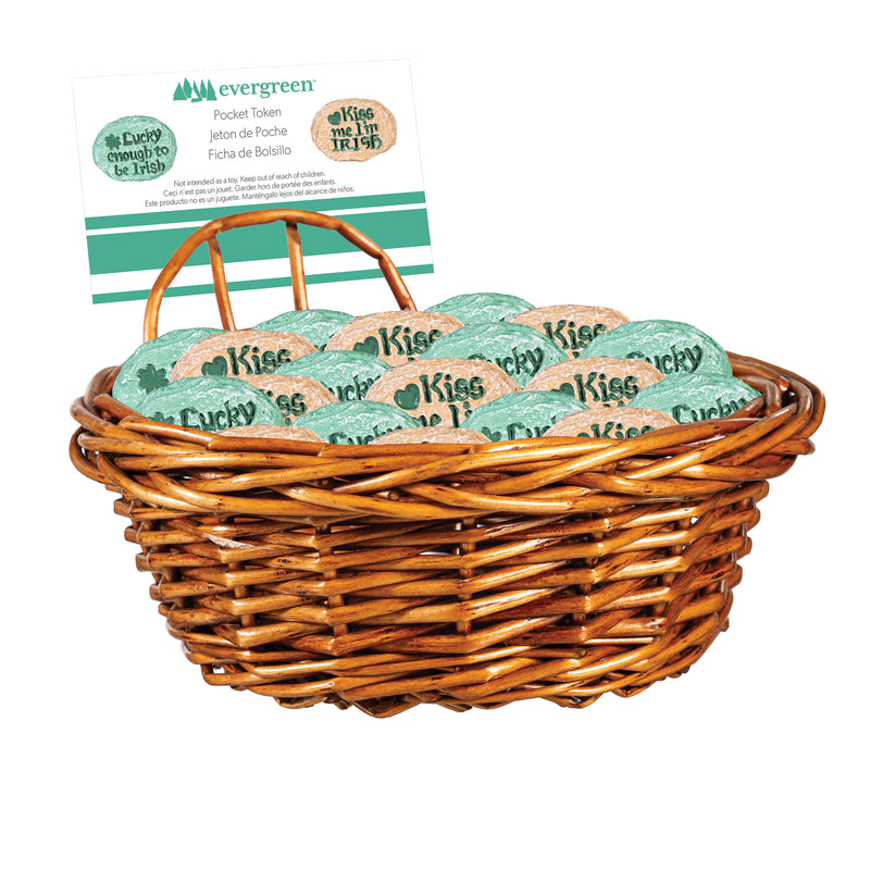 Pocket Token, Resin St. Patrick's Day Stone