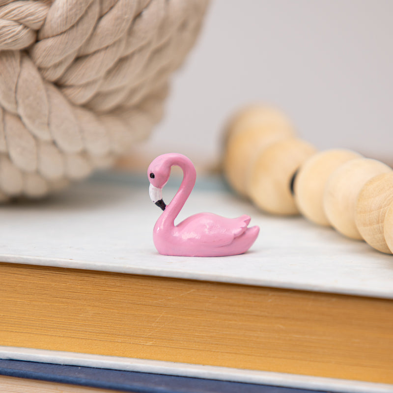 Blue Coastal Pocket Token Resin Flamingo