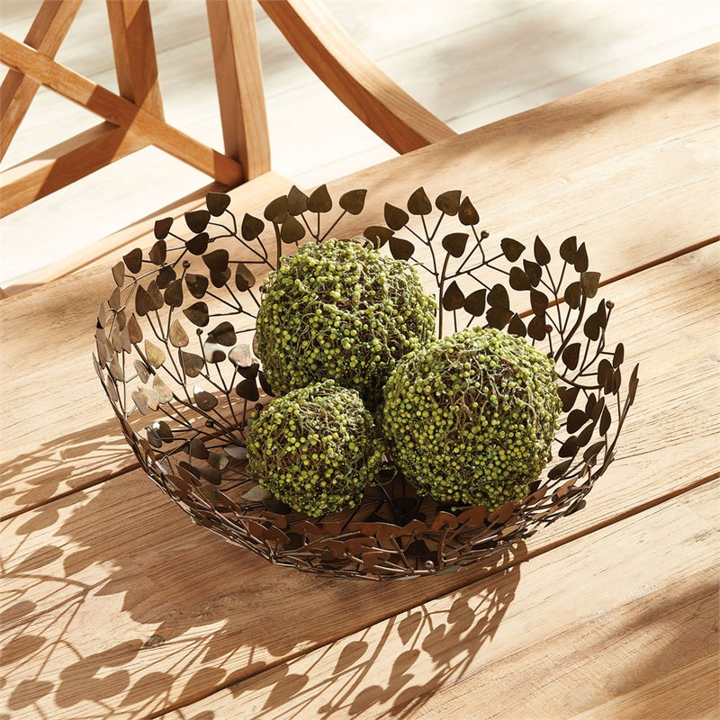 Napa Floral Collection-Green Berry Orb 7.75 inches