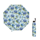 VivaStyle Umbrella Manual Compact with Sleeve,  Hydrangea, 38" Canopy x 22.5"H