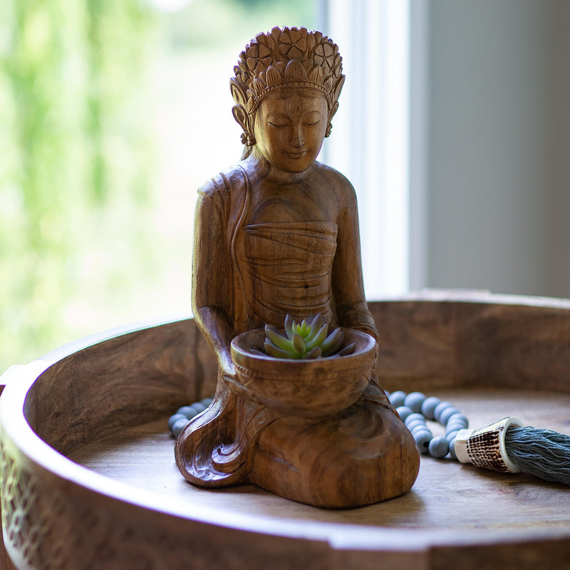 Carved Wood Lakshmi