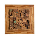 Javanese Wood Block Wall Art