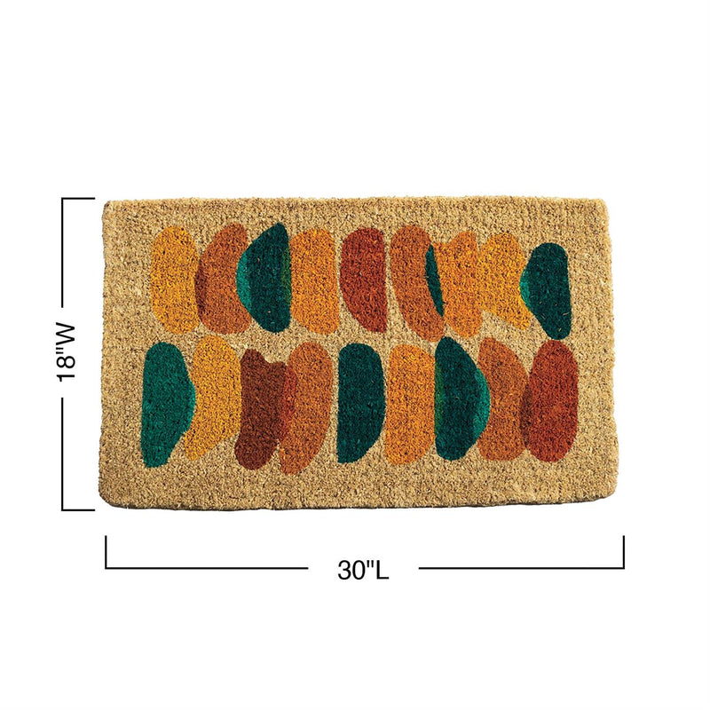Painter's Palette Coir Door Mat