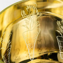 Carrot-Etched Glass Hurricane, Large