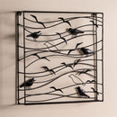 Handcrafted Metal Raven Wall Art