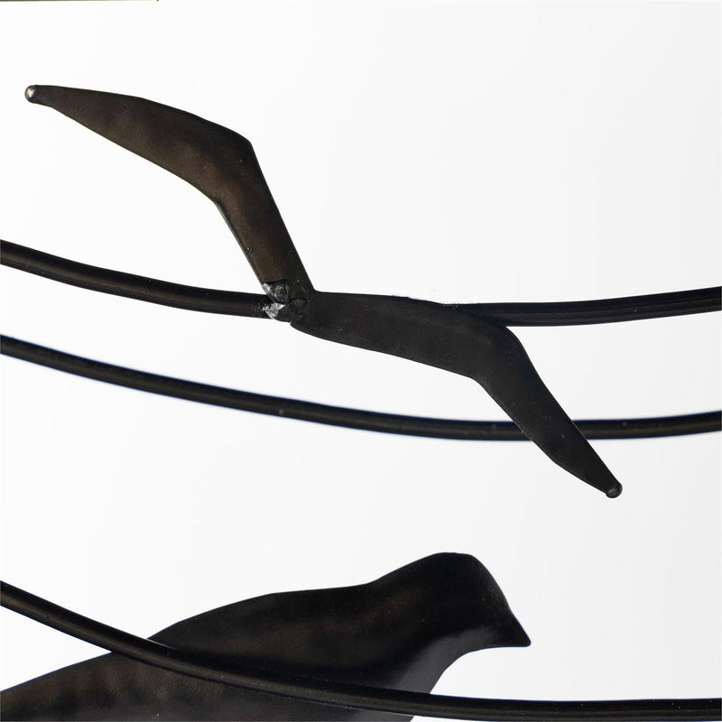 Handcrafted Metal Raven Wall Art