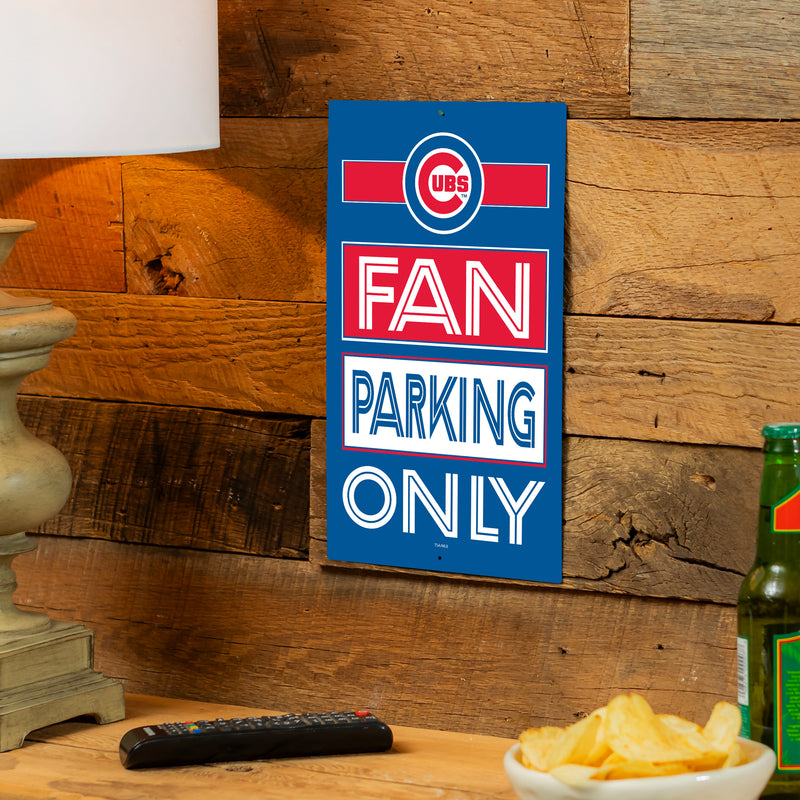 Chicago Cubs Fan Parking USA Metal Wall Sign, 7.5" x 11.5"