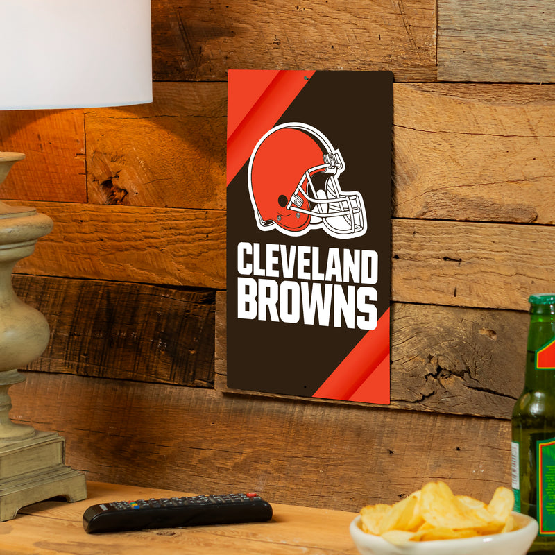 Cleveland Browns Logo Sign USA Metal Wall Sign, 7.5" x 11.5"