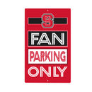 North Carolina State University Fan Parking USA Metal Wall Sign, 7.5" x 11.5"