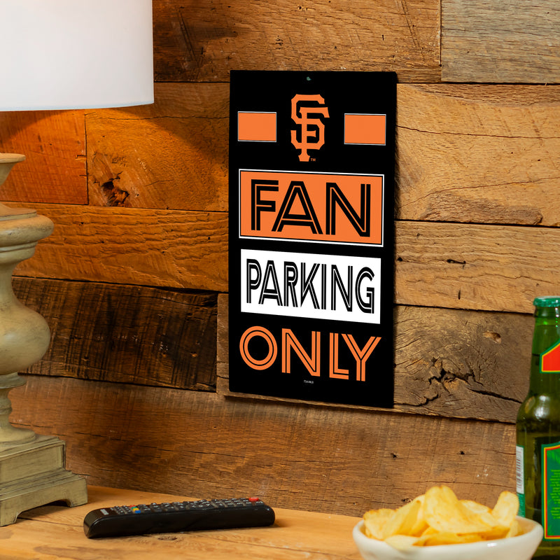 San Francisco Giants Fan Parking USA Metal Wall Sign, 7.5" x 11.5"