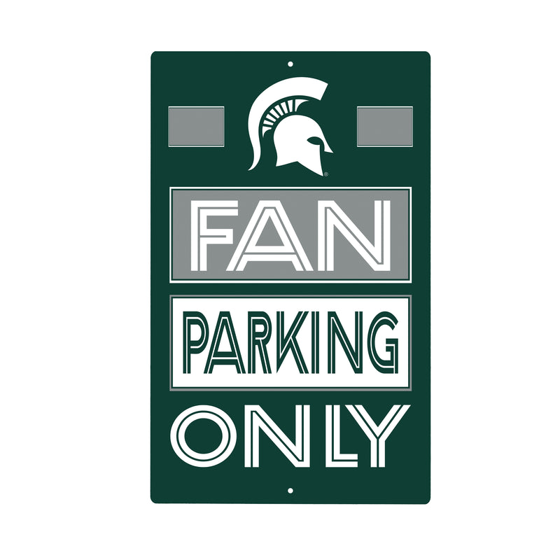 Michigan State University Fan Parking USA Metal Wall Sign, 7.5" x 11.5"