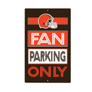 Cleveland Browns Fan Parking USA Metal Wall Sign, 7.5" x 11.5"