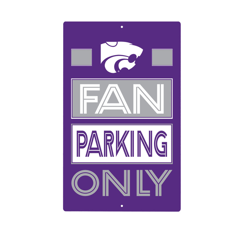 Kansas State University Fan Parking USA Metal Wall Sign, 7.5" x 11.5"