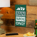 New York Jets Fan Parking USA Metal Wall Sign, 7.5" x 11.5"