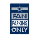 Dallas Cowboys Fan Parking USA Metal Wall Sign, 7.5" x 11.5"