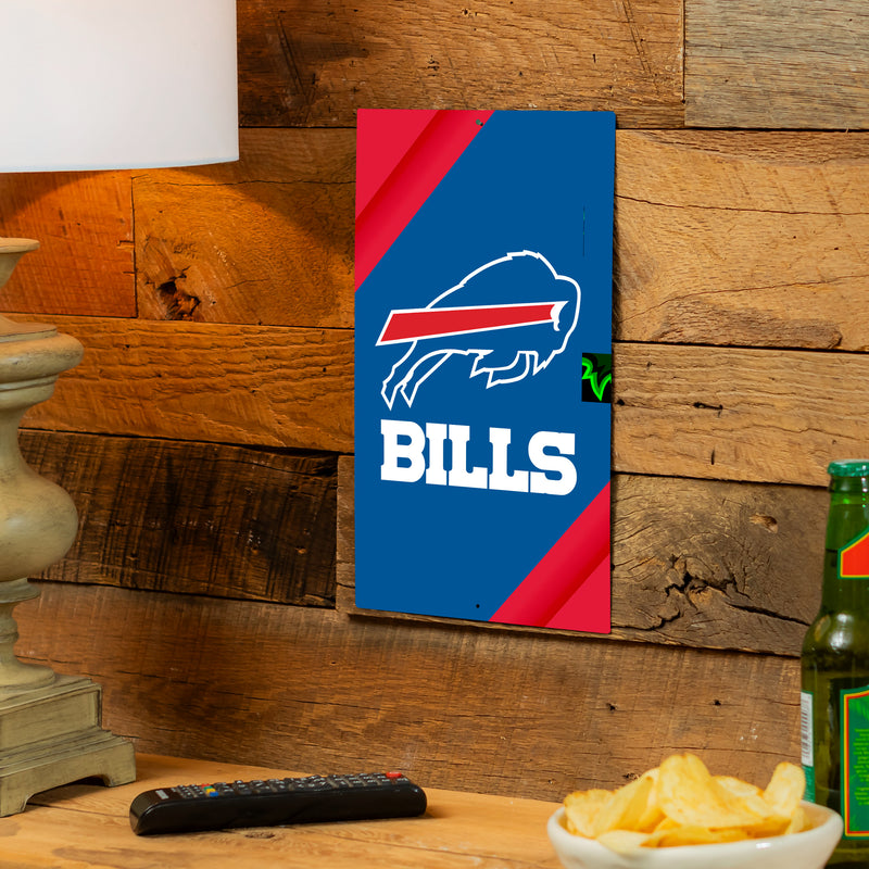 Buffalo Bills Logo Sign USA Metal Wall Sign, 7.5" x 11.5"