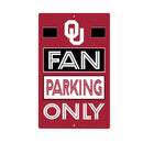 University of Oklahoma Fan Parking USA Metal Wall Sign, 7.5" x 11.5"