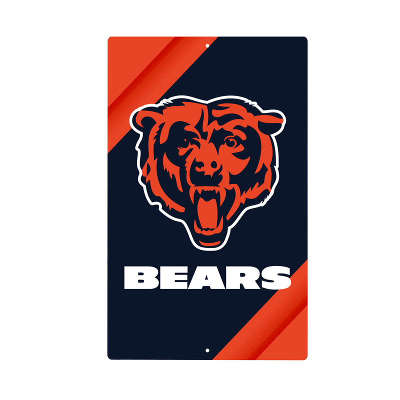Chicago Bears Logo Sign USA Metal Wall Sign, 7.5" x 11.5"