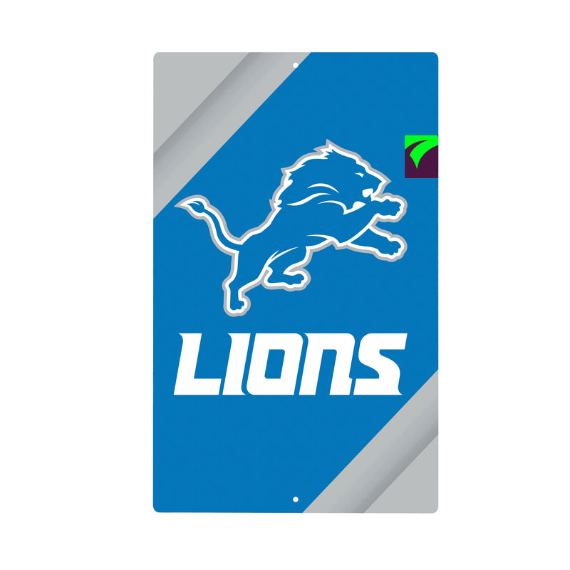 Detroit Lions Logo Sign USA Metal Wall Sign, 7.5" x 11.5"