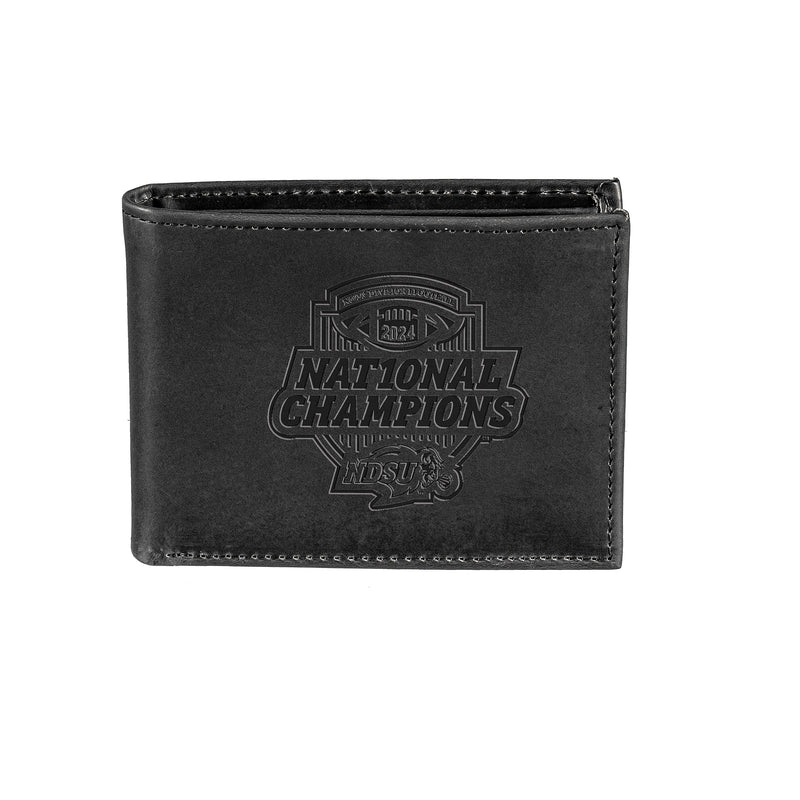 North Dakota State University FCS Champions Wallet, Bi-fold, Black