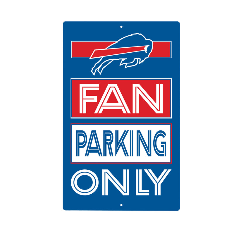Buffalo Bills Fan Parking USA Metal Wall Sign, 7.5" x 11.5"