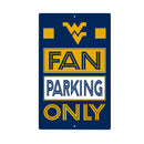 West Virginia University Fan Parking USA Metal Wall Sign, 7.5" x 11.5"