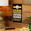 Pittsburgh Steelers Fan Parking USA Metal Wall Sign, 7.5" x 11.5"
