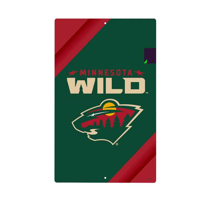 Minnesota Wild Logo Sign USA Metal Wall Sign, 7.5" x 11.5"