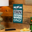 Philadelphia Eagles Fan Parking USA Metal Wall Sign, 7.5" x 11.5"