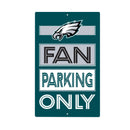 Philadelphia Eagles Fan Parking USA Metal Wall Sign, 7.5" x 11.5"