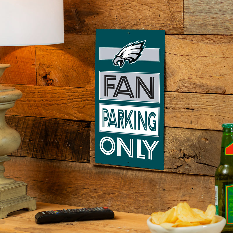 Philadelphia Eagles Fan Parking USA Metal Wall Sign, 7.5" x 11.5"
