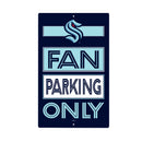 Seattle Kraken Fan Parking USA Metal Wall Sign, 7.5" x 11.5"