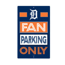 Detroit Tigers Fan Parking USA Metal Wall Sign, 7.5" x 11.5"