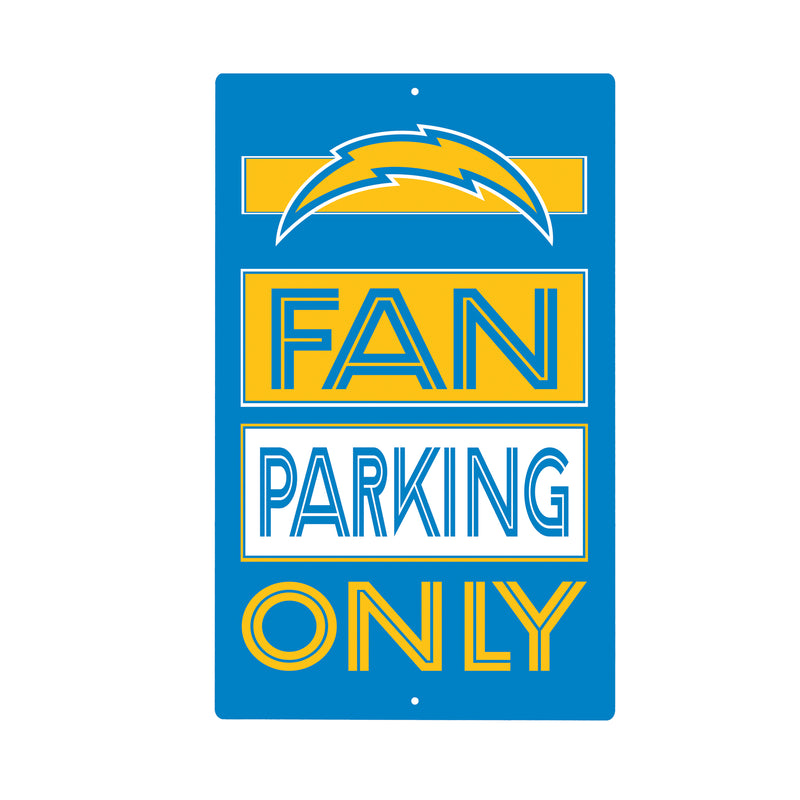 Los Angeles Chargers Fan Parking USA Metal Wall Sign, 7.5" x 11.5"
