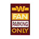 Washington Commanders Fan Parking USA Metal Wall Sign, 7.5" x 11.5"