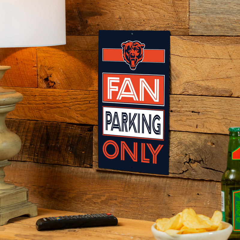 Chicago Bears Fan Parking USA Metal Wall Sign, 7.5" x 11.5"