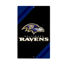 Baltimore Ravens Logo Sign USA Metal Wall Sign, 7.5" x 11.5"