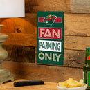 Minnesota Wild Fan Parking USA Metal Wall Sign, 7.5" x 11.5"