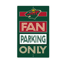 Minnesota Wild Fan Parking USA Metal Wall Sign, 7.5" x 11.5"
