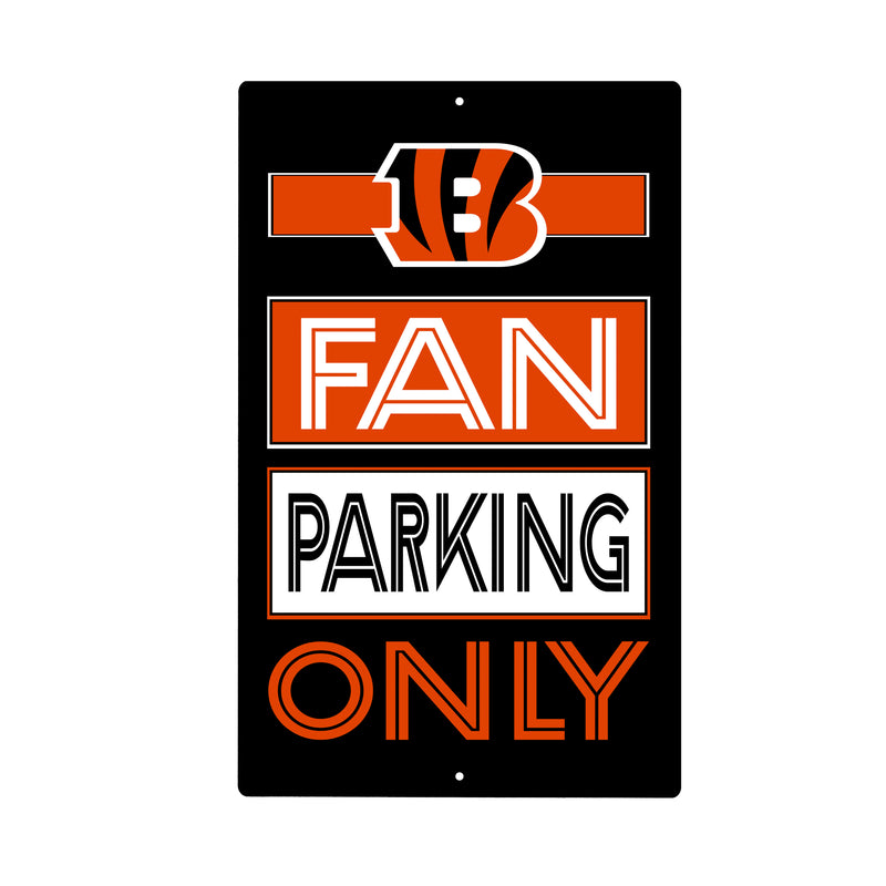 Cincinnati Bengals Fan Parking USA Metal Wall Sign, 7.5" x 11.5"
