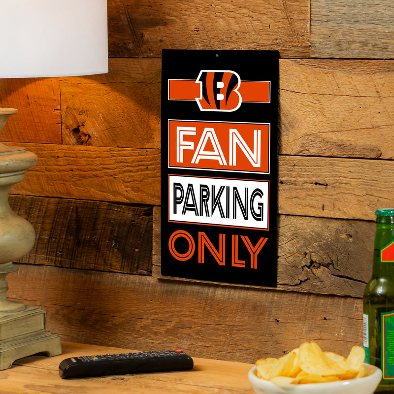 Cincinnati Bengals Fan Parking USA Metal Wall Sign, 7.5" x 11.5"