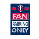 Minnesota Twins Fan Parking USA Metal Wall Sign, 7.5" x 11.5"