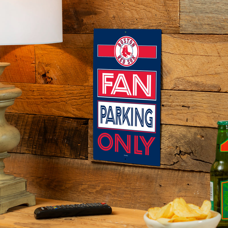 Boston Red Sox Fan Parking USA Metal Wall Sign, 7.5" x 11.5"