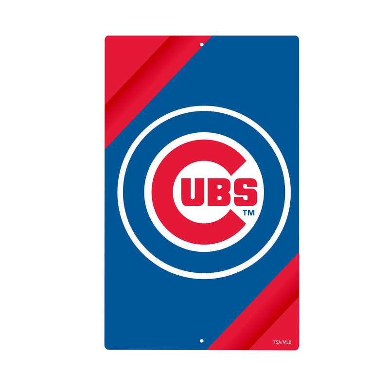 Chicago Cubs Logo Sign USA Metal Wall Sign, 7.5" x 11.5"