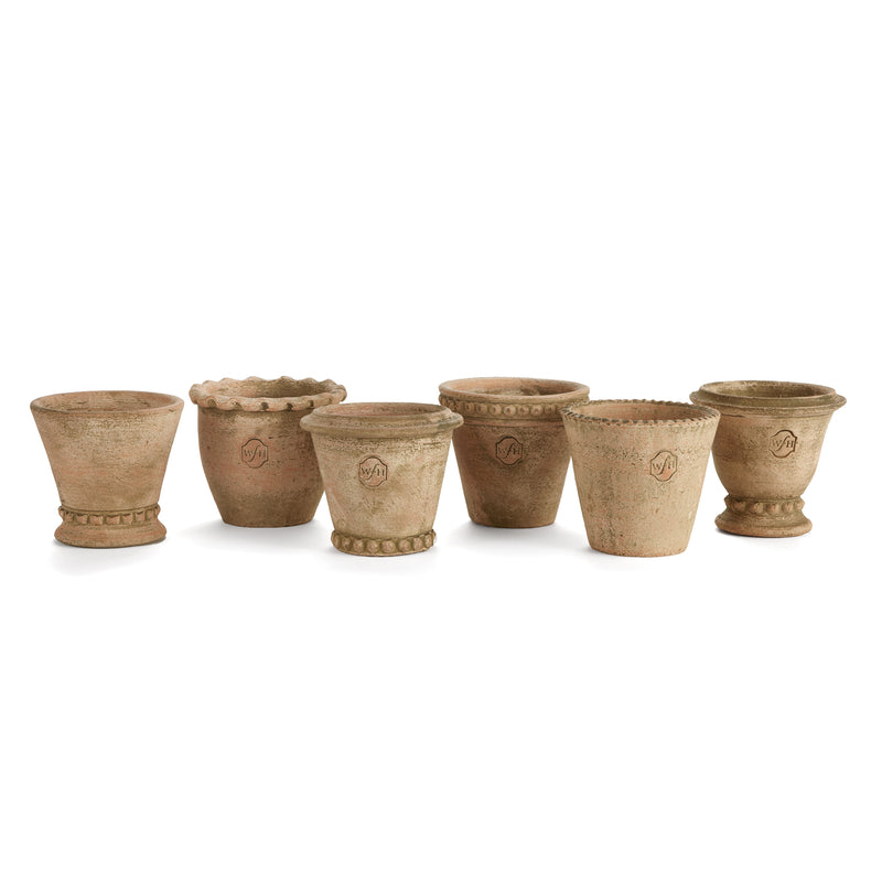 NAPA Home & Garden, WAKEFIELD HANDMADE MINI POTS, SET OF 6,WH111AT