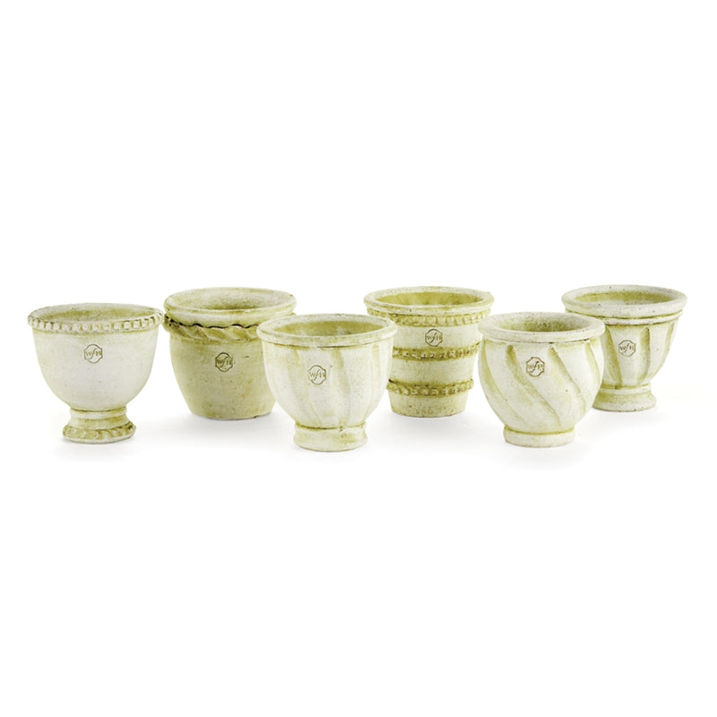 Napa Home Garden, WH MINI POTS ,SET OF 6,wh133ww