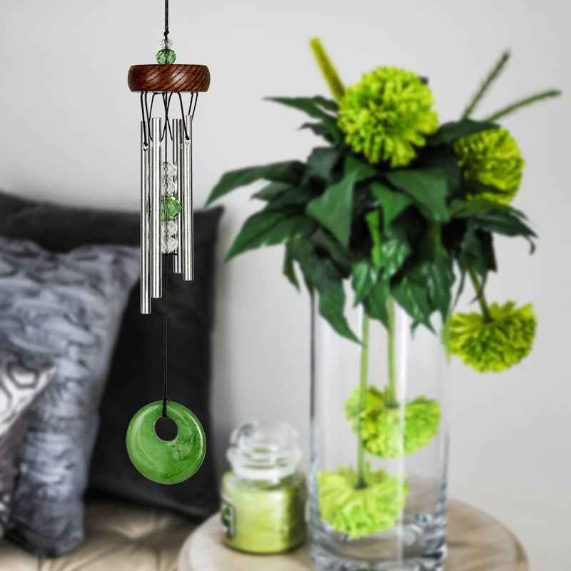 Mini Stone Chime - Green,wsmscg