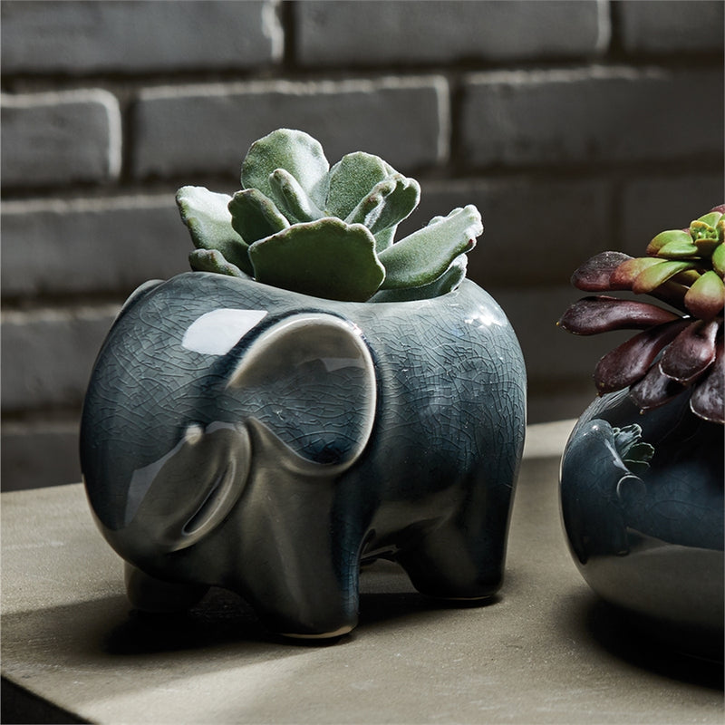 Napa Home Garden, JAVA ELEPHANT POTS ,SET OF 2,xn234