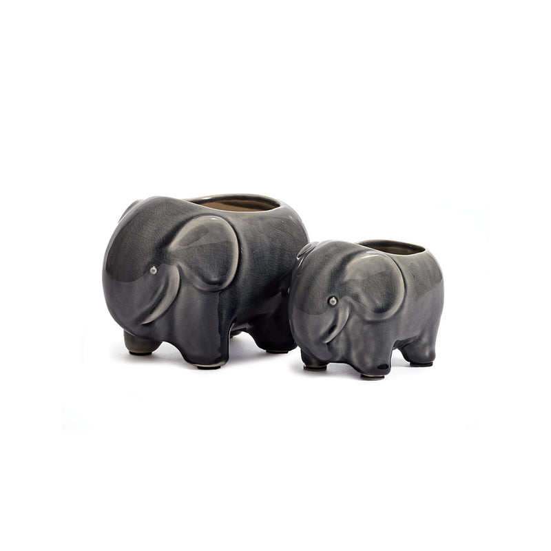 NAPA Home & Garden, JAVA ELEPHANT POTS, SET OF 2,XN234