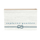 Monogram Blank Captains Quarters Plock 12x8"